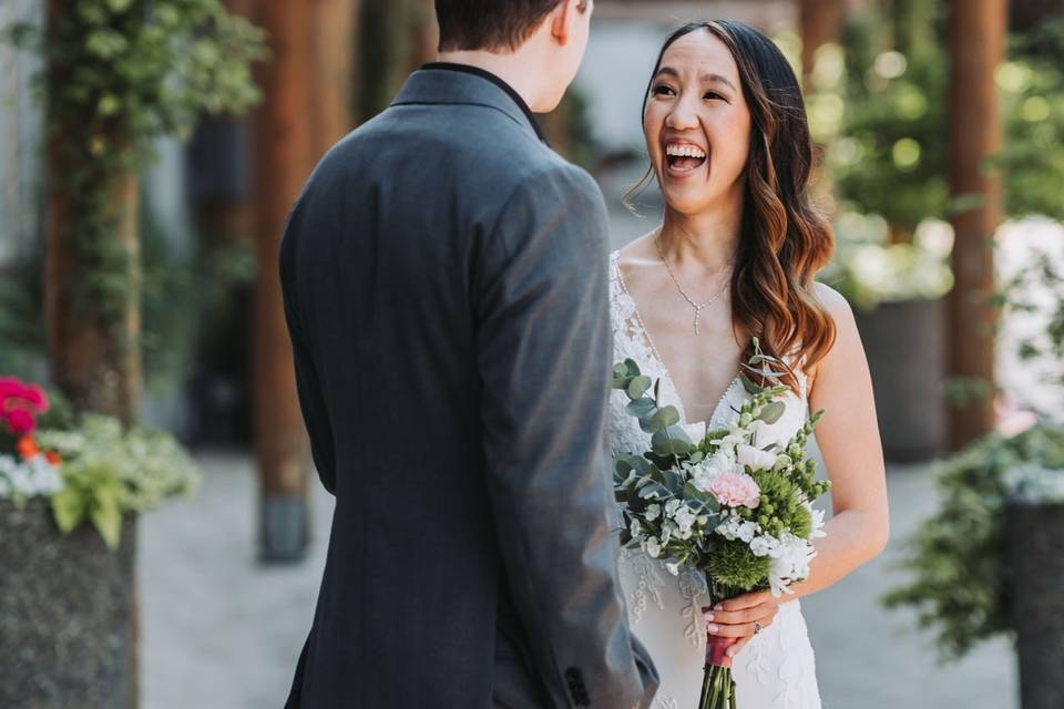 Bride and Groom First Look