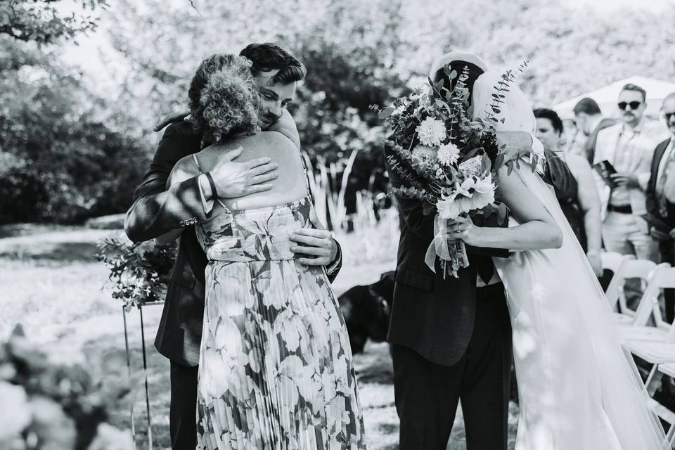 Bride and Groom Family Ceremon