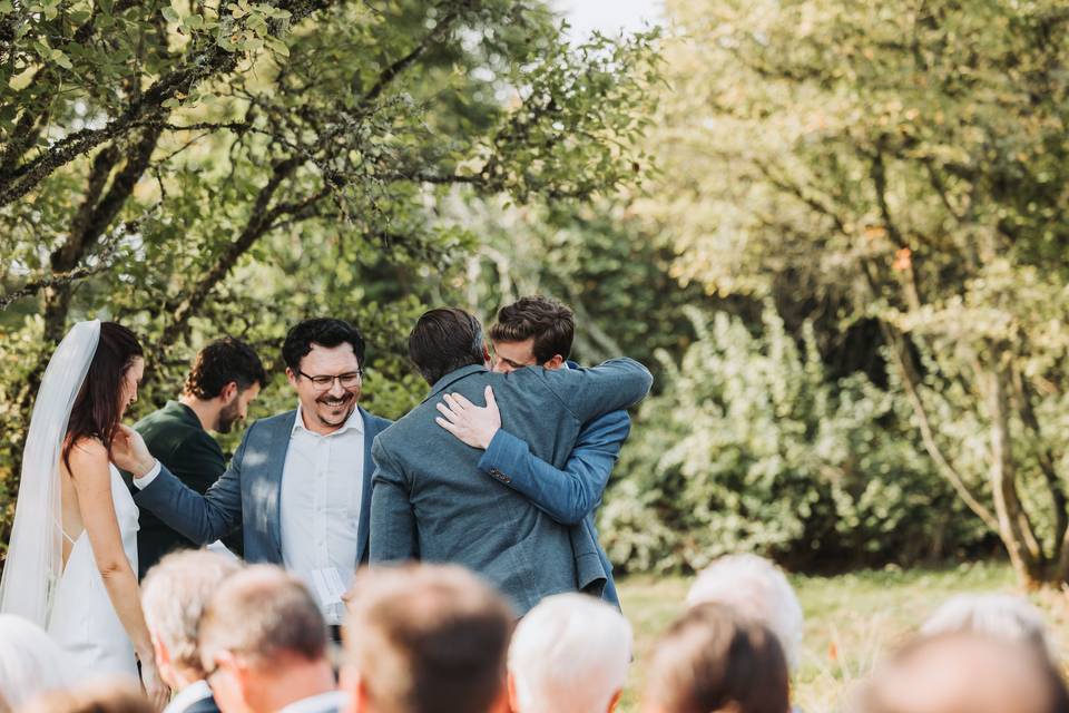 Bride and Groom Family Ceremon