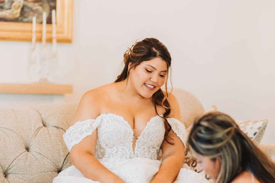 Bride Getting Ready