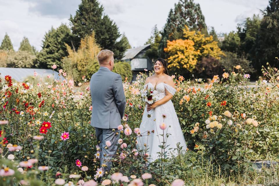 Bride and Groom First Look
