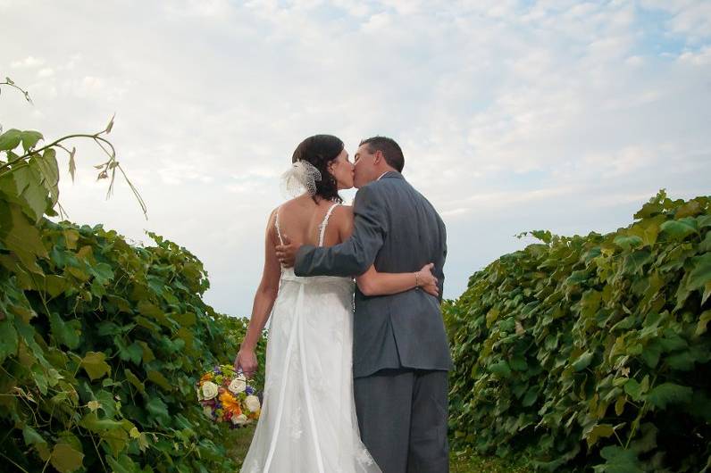 Couple's portrait outdoors