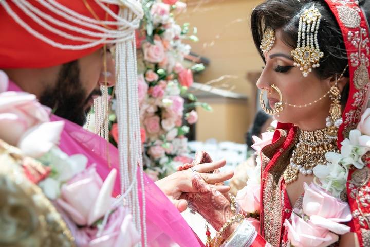 Indian Wedding ring exchange
