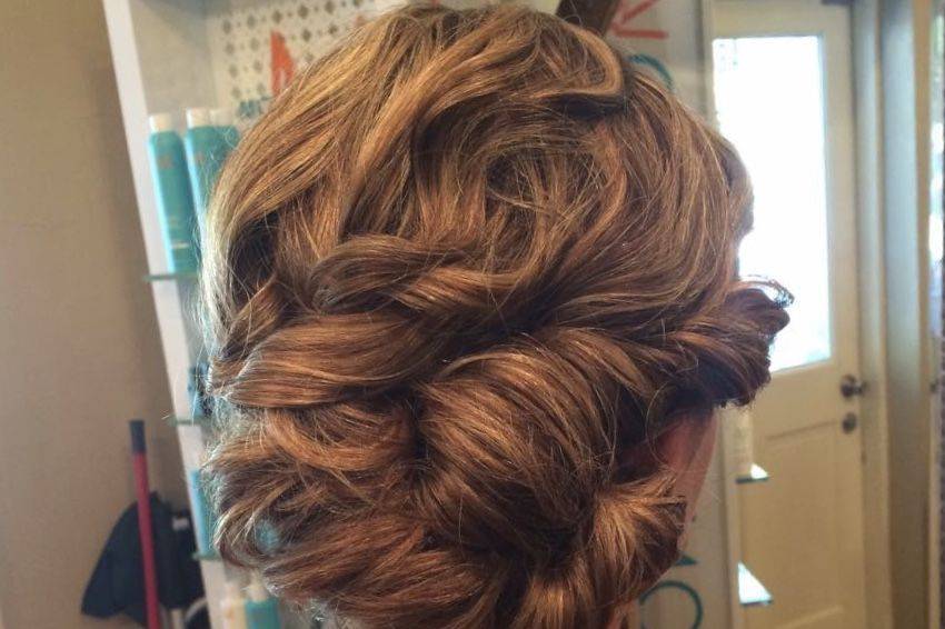 Twisted hair updo