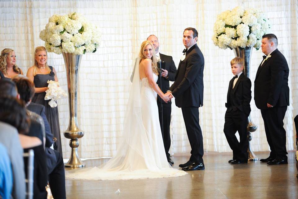 Indoor wedding ceremony