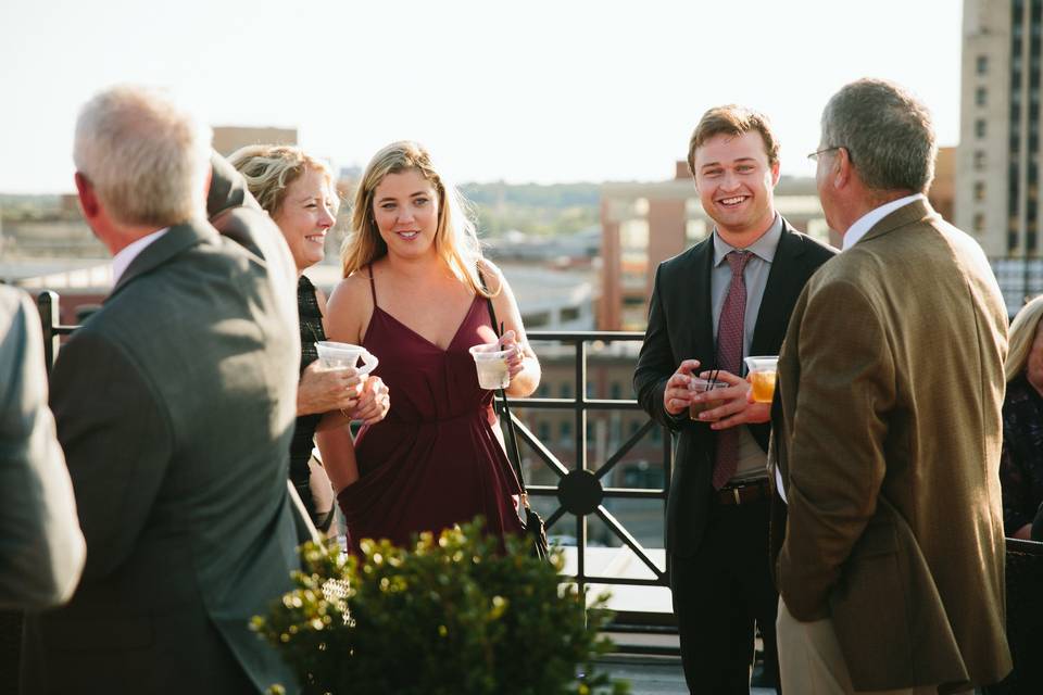 Rooftop wedding