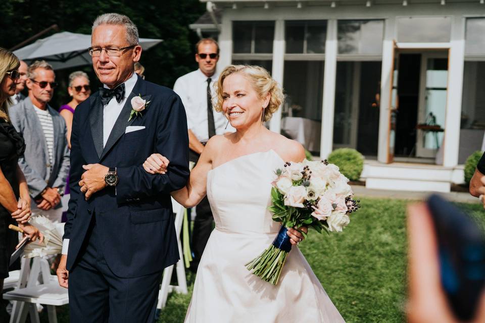 Walking down the aisle - Jamie & Sarah Photography