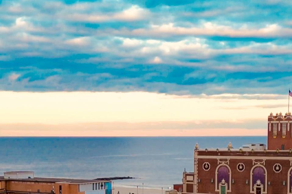 Wedding Aerial Asbury Park