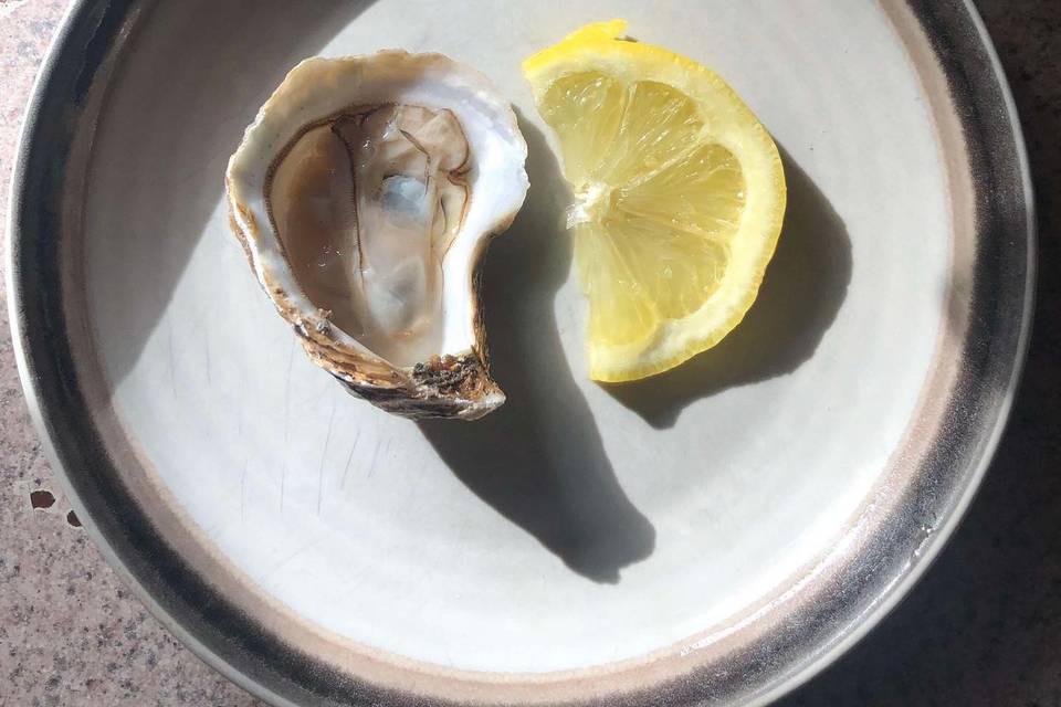 Oyster and lemon