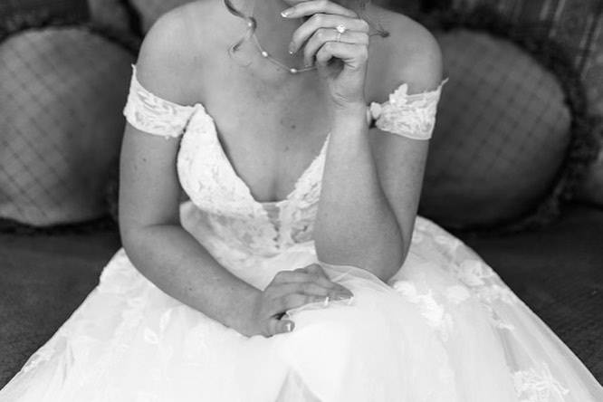 Smiling bride