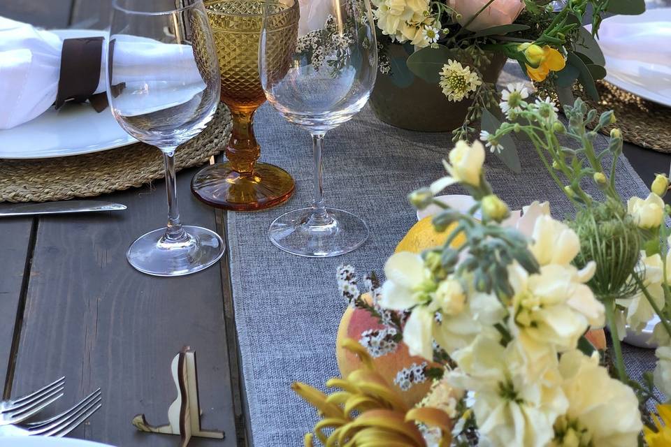 Pastel color arrangement