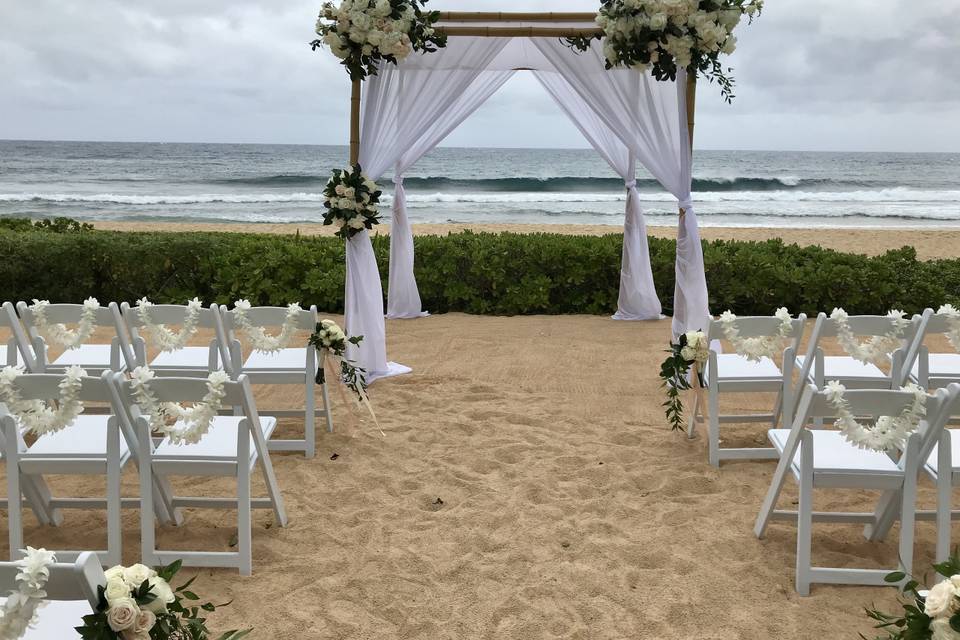 Tropical hawaii arch