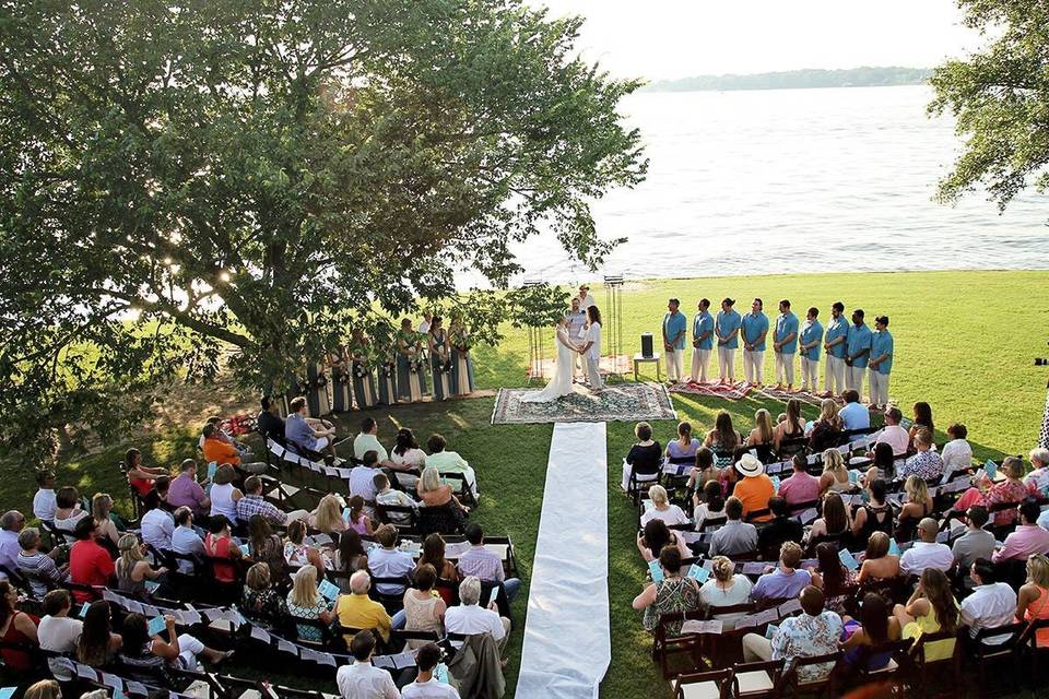 Lakeside ceremony