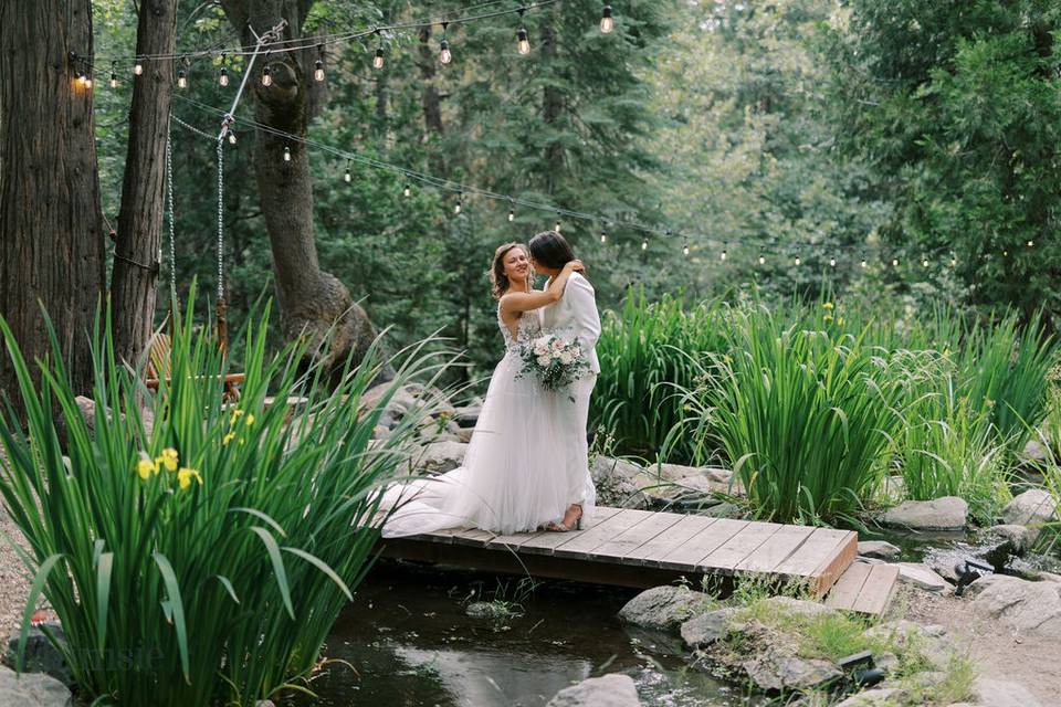 Couple by pond Whimsie