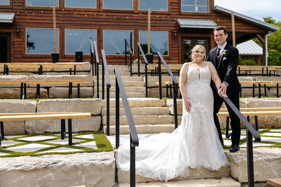 Outdoor ceremony space