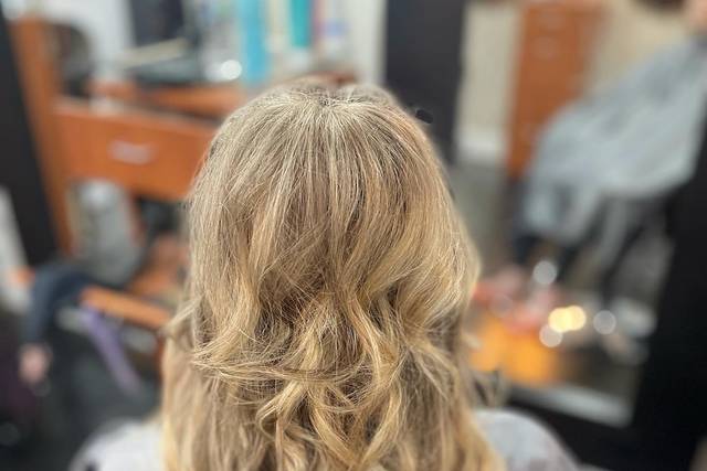 Half up ponytail