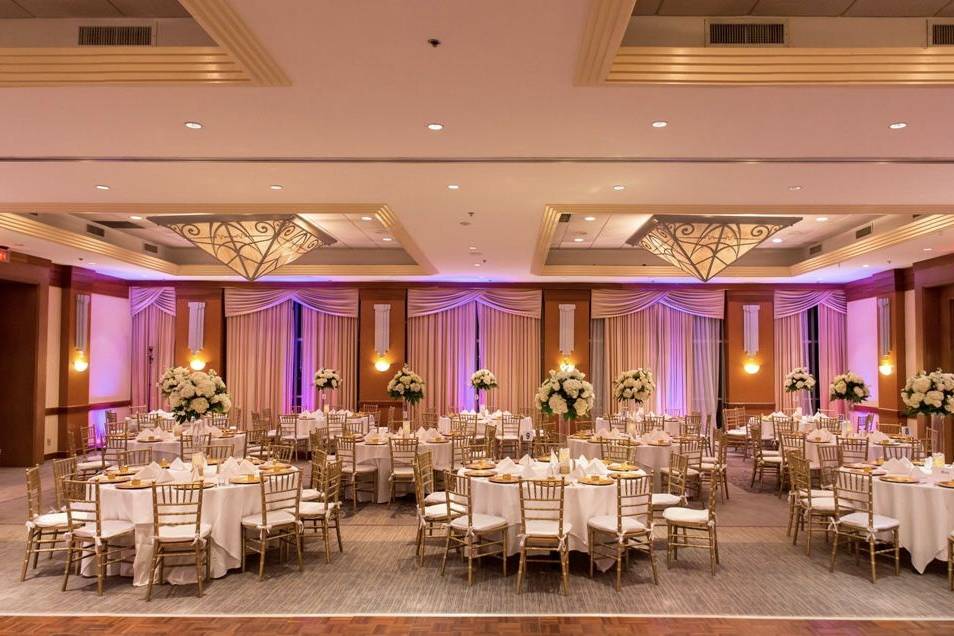 Great uplighting setup and venue at the Sofitel Miami.