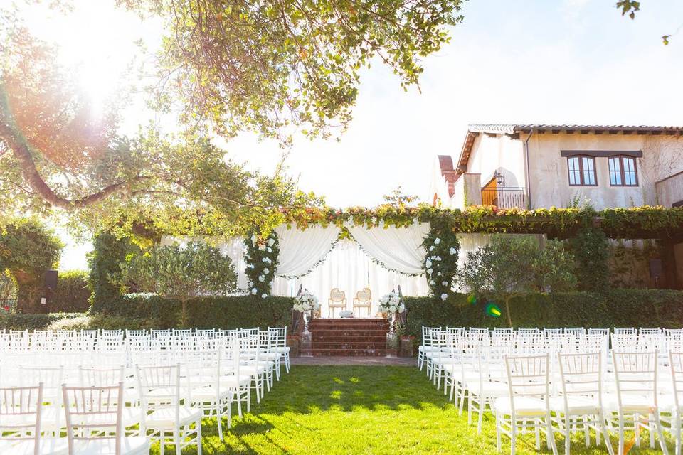 Ceremony setup