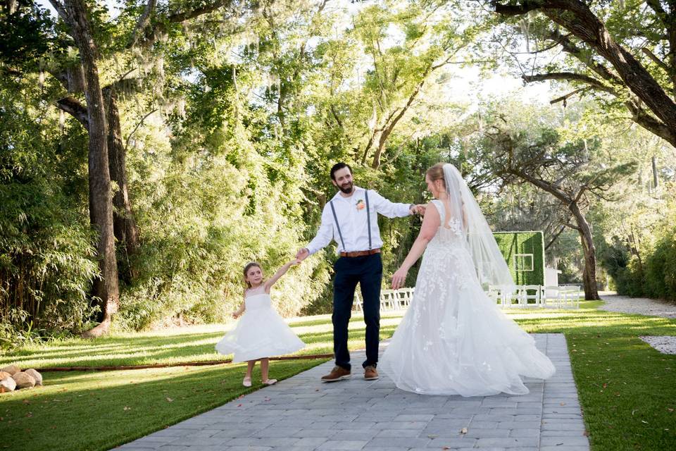 First wife and daugther dance