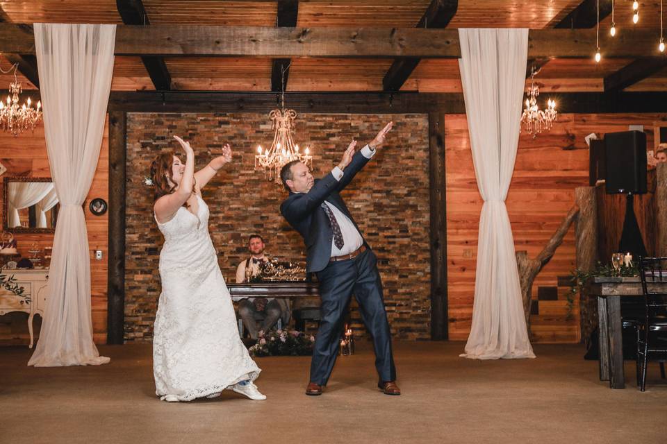 Dad and daughter dance