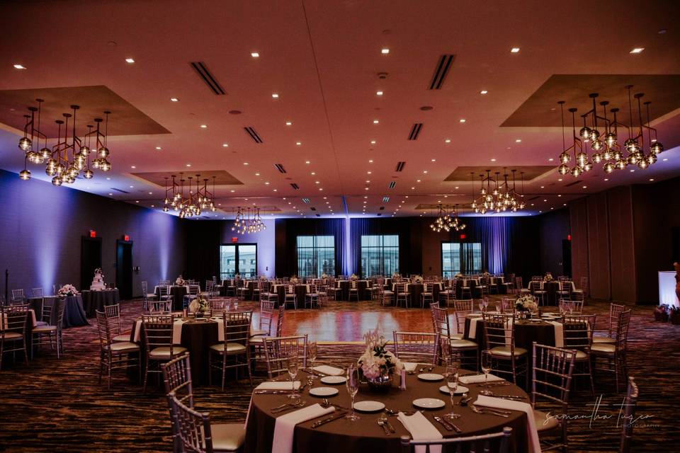 Event space with up lighting
