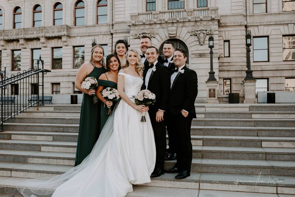 Wedding Party at City Hall