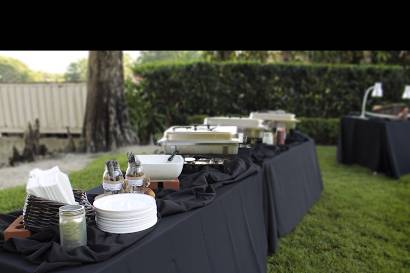Catered event set up