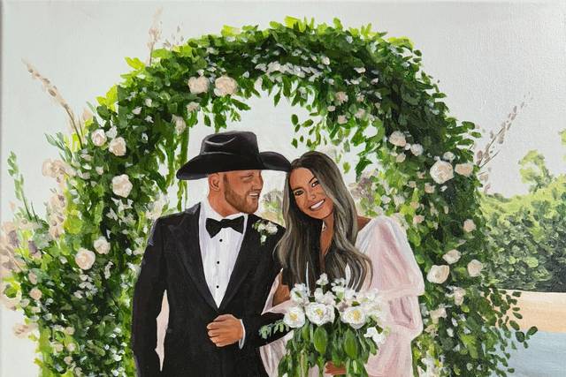 Live Wedding Painting