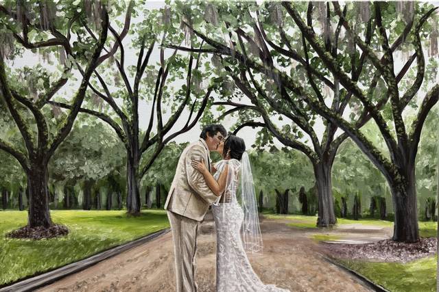 Live Wedding Painting