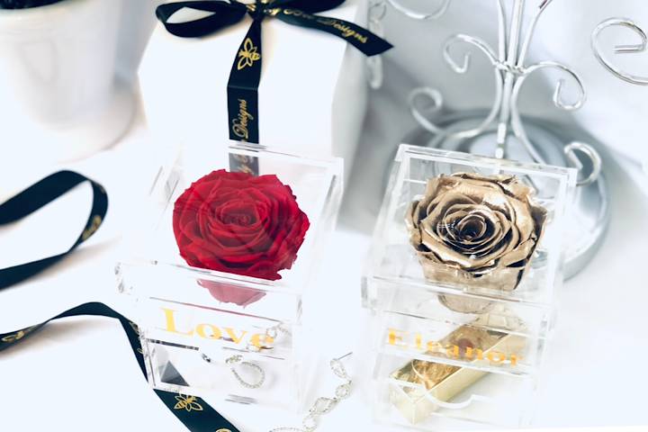 Single Rose Jewelry Box