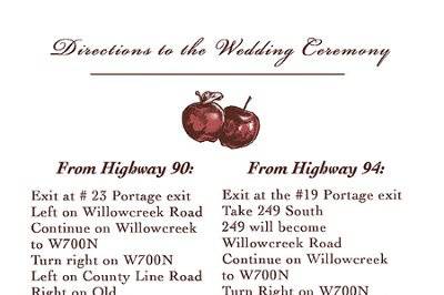 Genevieve Walker Wedding Maps