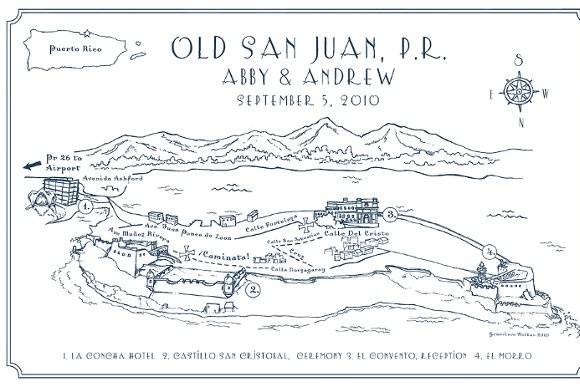 Genevieve Walker Wedding Maps