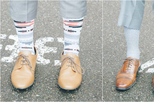 details: socks and shoes