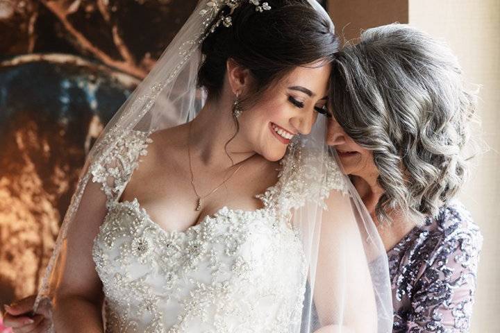 Mom and bride