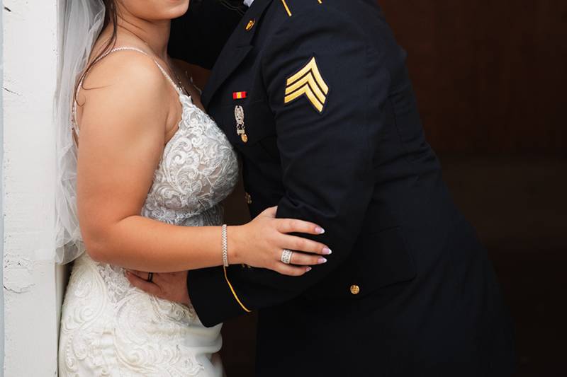 Stealing a kiss