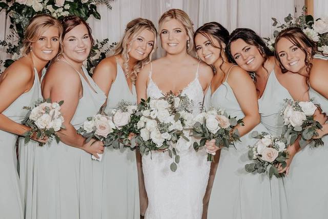 Bride & bridesmaids