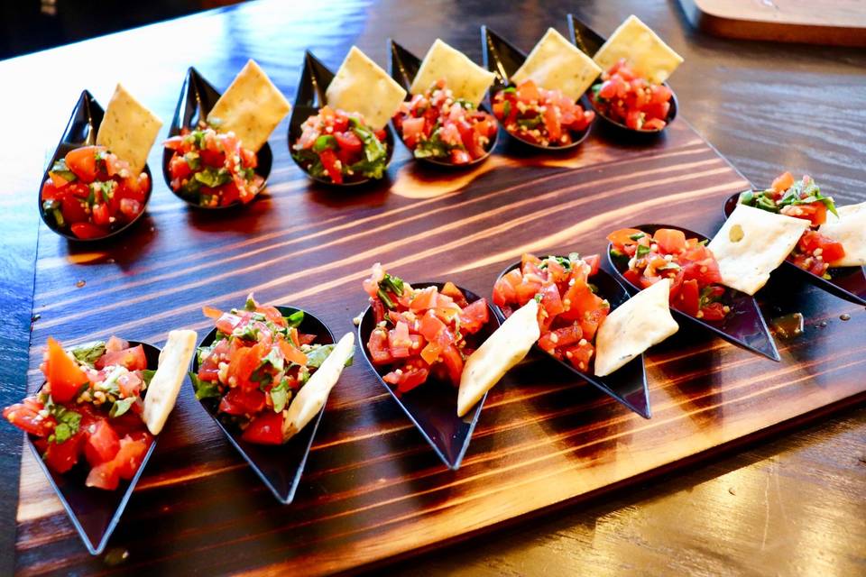 Bruschetta appetizer board