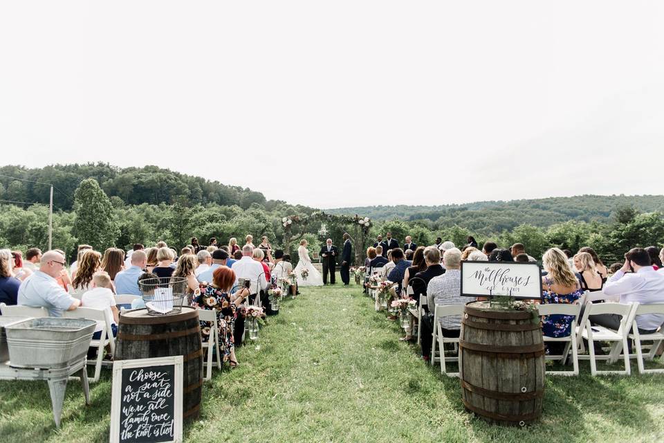 Hilltop ceremony