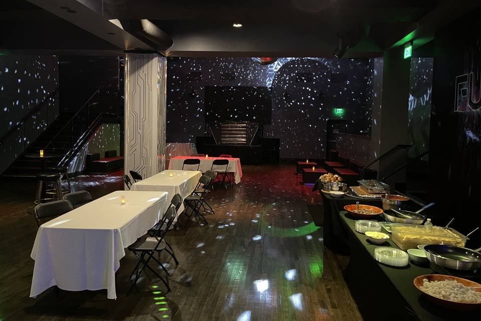 Club venue banquet with catering