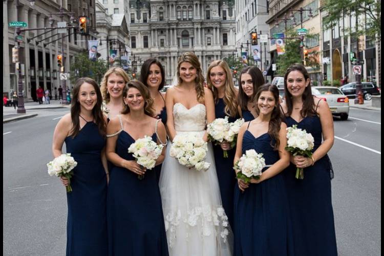 Bride & bridesmaids