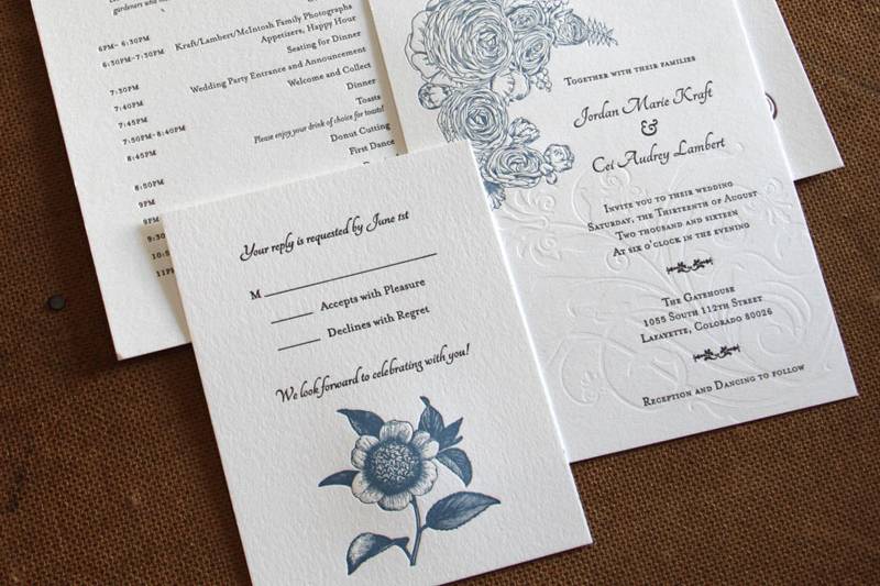 Reflex Letterpress Invitations & Experiences