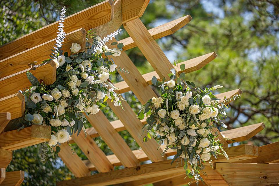 Florals on trellis