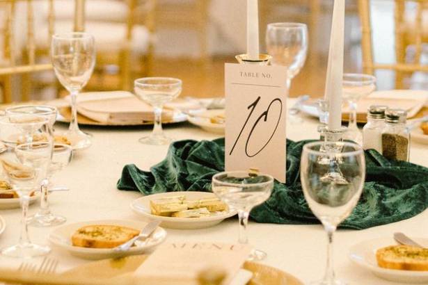 Table Numbers and Menus