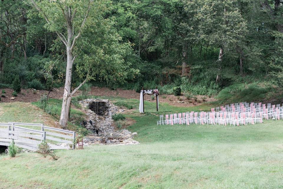 Waterfall and Wooded Site