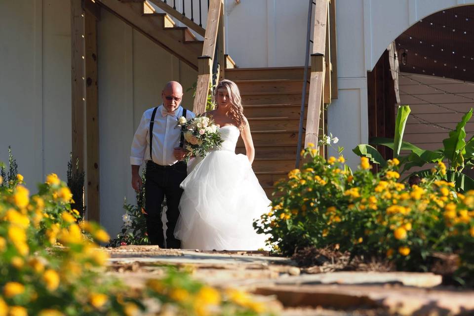 Stairs from the Bridal Suite