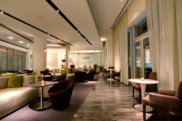Hotel lobby area
