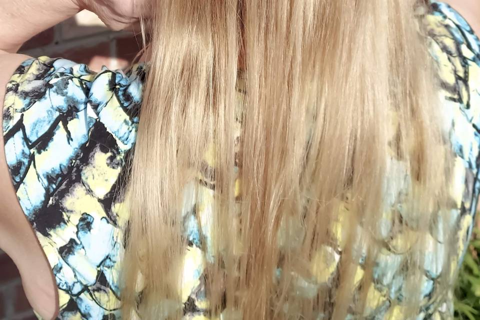 Blonde highlights