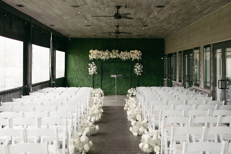Covered Patio Ceremony