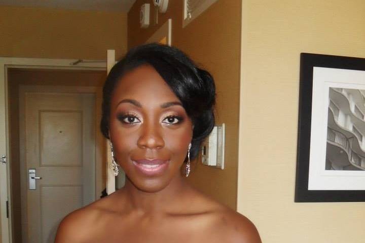 Bride with makeup