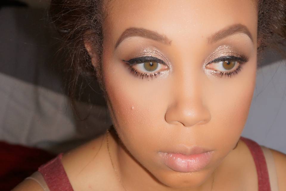 During the makeup process